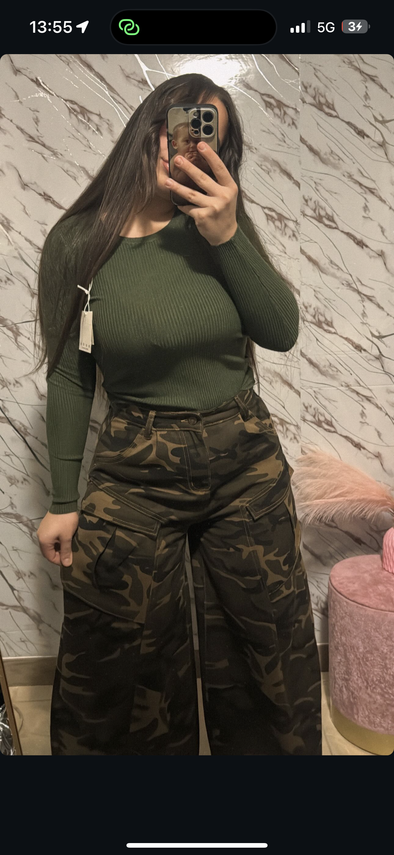 Denim Ballon militare